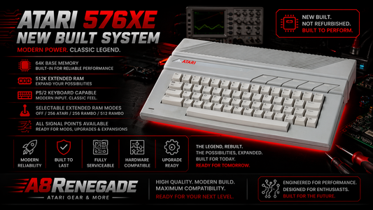 Atari 576XE - New Custom System Built in 130XE Factory Case